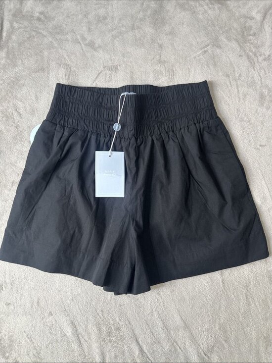 Hill House Pants - Hill House Livie Shorts Black Elastic Waist Womens NWT